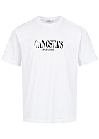 Seventyseven Lifestyle Herren T-Shirt mit Gangstas Paradise Print weiss schwarz