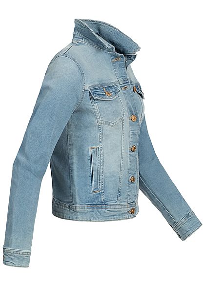 prachtig Om toestemming te geven Doorzichtig ONLY Dames NOOS Jeans Jas 4-Pockets lichtblauw denim