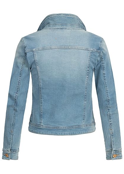 Ontkennen via Onvervangbaar ONLY Dames NOOS Jeans Jas 4-Pockets lichtblauw denim