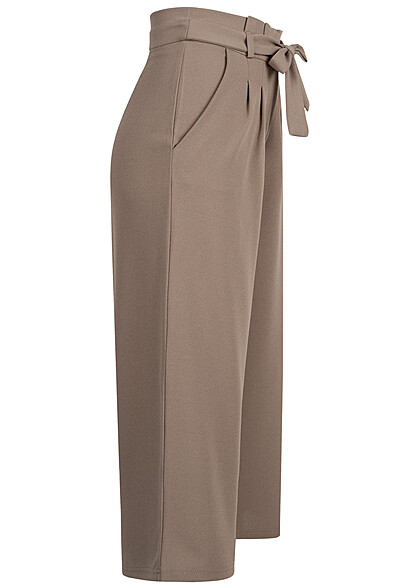 JDY by ONLY Dames NOOS Culotte Broek met riem en 2 zakken grijs