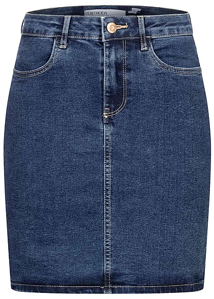 Vero Moda Dames Denim Rok met 4 zakken blauw